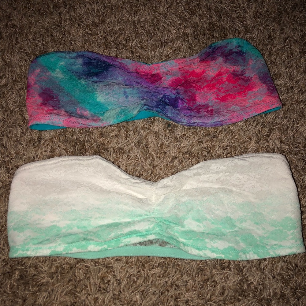 PINK Bandeaus. Size large.